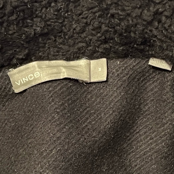 Vince Black Shearling & Wool Jacket - Picture 5 of 6